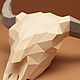 Череп бизона. Модель черепа. 3D череп модель. 3D конструктор из картон. Скульптуры. Ufa craft. Интернет-магазин Ярмарка Мастеров.  Фото №2