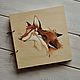 Notepad 22x22sm "Cute Foxs". Sketchbooks. EVAG. Online shopping on My Livemaster.  Фото №2