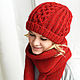 Order Cashmere knitted hat 'Victoria'. marishino. Livemaster. . Caps Фото №3