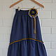 The floor-length skirt linen 'Indigo'. Skirts. Katlen-store. My Livemaster. Фото №4