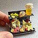 Миниатюрная полочка с сырами. Мебель для кукол. Екатерина (miniaturehouse). Интернет-магазин Ярмарка Мастеров.  Фото №2