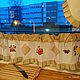 Льняные шторы с вышивкой Villeroy & Boch French Garden-2. Шторы. ot Natalis. Ярмарка Мастеров.  Фото №6