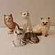 Collection of porcelain figurines of cats, cats, kittens.England. Vintage Souvenirs. bradbury. Online shopping on My Livemaster.  Фото №2