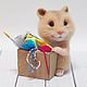 Hamster craftswomen Interior felted toy, Felted Toy, Zeya,  Фото №1