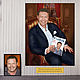 Portrait on a photo to order, Forbes magazine, a gift to a man on his birthday, Name souvenirs, Moscow,  Фото №1