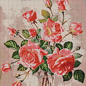 Материалы для творчества handmade. Livemaster - original item Kits for embroidery with beads: A bouquet of roses. Handmade.
