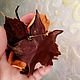 Copy of Copy of Flower from leather brooch peony. Brooches. silkjardin (silkjardin). My Livemaster. Фото №6