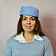 Order Felt hat with veil Asymmetry blue. Novozhilova Hats. Livemaster. . Hats1 Фото №3
