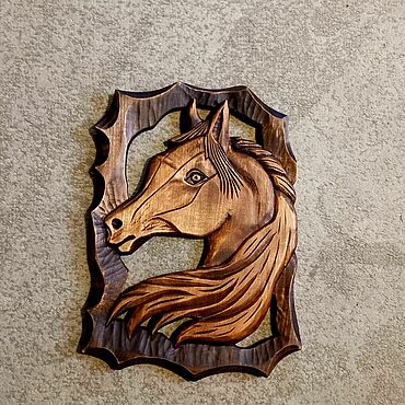 Картины и панно ручной работы. Ярмарка Мастеров - ручная работа Панно Конь. Handmade.