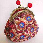 Сумки и аксессуары handmade. Livemaster - original item Cosmetic bag with clasp. Handmade.