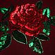 Order Burgundy sweatshirt with rose Dolce rose handmade embroidery. Beaded jewelry by Mariya Klishina. Livemaster. . Sweatshirts Фото №3