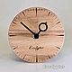 Часы настольные из дерева. Часы классические. Woodandtime. Интернет-магазин Ярмарка Мастеров.  Фото №2