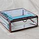 Box. Jewelry box for rings. Glass casket. Wedding box, Caskets for rings, St. Petersburg,  Фото №1