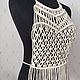 Заказать Топ макраме на завязках/ макраме одежда. Наталья (MACRAME FOR HYGGE). Ярмарка Мастеров. . Топы Фото №3