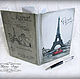 Diary 'I Want to Paris'. Diaries. Decoupage - decor. My Livemaster. Фото №6