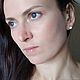 Серьги ручной работы. Серьги гвоздики Капля росы (Горный хрусталь). Анастасия (MirrorOfLife). Ярмарка Мастеров. Ледяной, серьги минимализм, горный хрусталь, ледяной взгляд