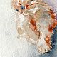 Order 'Ginger' watercolor painting (cats, ginger, animals). Nadezda Perova. Livemaster. . Pictures Фото №3