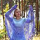  Openwork down cape is made with a hook. Shawls. Down shop. My Livemaster. Фото №5