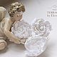 Пионы из полимерной глины в прическу. Terracotta by Elena Levit.