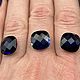 Sapphire hydrothermal briolette square cushion 12h12 mm. Cabochons. yakitoriya. My Livemaster. Фото №4