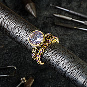 Украшения handmade. Livemaster - original item Copy of Lavender quartz, pink sapphires, rhodolite and amethyst 2-ring set. Handmade.