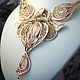Филигранное золотое колье "Перунов цвет". Колье. Alcedo Jewelry. Интернет-магазин Ярмарка Мастеров.  Фото №2