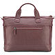 Женская кожаная сумка "Эльза" (вишнёвая). Classic Bag. Russian leather Guild. Ярмарка Мастеров.  Фото №5