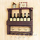 Шкаф бар на 6 бутылок, глубокий, фиолетовый, Кухонная мебель, Москва,  Фото №1