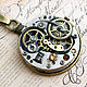 Стимпанк кулон,подвеска,  кулон в стиле Стимпанк, часы/ Steampunk, Украшения субкультур, Санкт-Петербург,  Фото №1