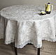 Tablecloth linen 100% 'Renaissance' beige d. .200, Tablecloths, St. Petersburg,  Фото №1