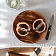 Wooden plate made of cedar LOTOS series 200 mm T147, Plates, Novokuznetsk,  Фото №1
