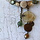 Transformer necklace made of vintage buttons with suspensions 'Illusion', Necklace, Peterhof,  Фото №1