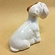 Sealyham Terrier sits a porcelain figurine. Figurines. Veselyj farfor. Ярмарка Мастеров.  Фото №6