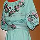 Order Embroidered dress 'Rose,' ЖП3-096. babushkin-komod. Livemaster. . Dresses Фото №3