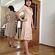 Crocheted cotton dress 'Coffee with milk', Dresses, Ekaterinburg,  Фото №1