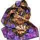 Order Batik scarf 'Golden Dahlia'. OlgaPastukhovaArt. Livemaster. . Scarves Фото №3