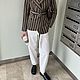 Jacket made of striped coat fabric. Coats. cashmerestory. Online shopping on My Livemaster.  Фото №2