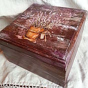 Для дома и интерьера handmade. Livemaster - original item Caskets: wooden with lavender in the style of Provence.. Handmade.