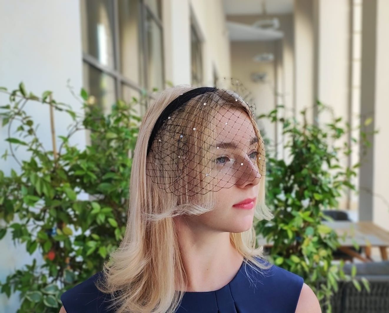 Ободок с вуалью в интернет-магазине Ярмарка Мастеров по цене 1500 ...