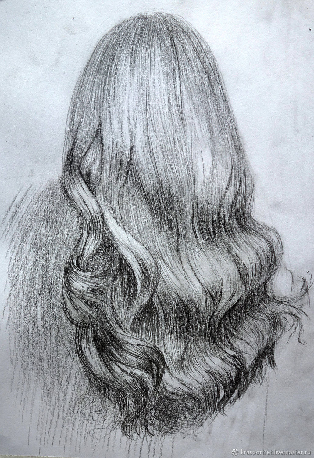 Как рисовать волосы карандашом