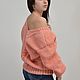New Knitted sweater women's peach color. Jumpers. KESLOVE. Online shopping on My Livemaster.  Фото №2