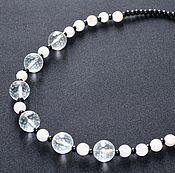 Ожерелье из прекрасных празиолитов"Свежесть"