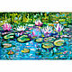 Painting water lilies lotus water lilies oil palette knife 60h40, Pictures, Ekaterinburg,  Фото №1