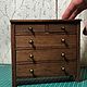 Chest No. 1/6, Doll furniture, Moscow,  Фото №1