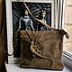 Order 3D Shoulder bag made of genuine suede 'Iguana'. newandw. Livemaster. . Crossbody bag Фото №3