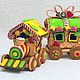 "Пряничный паровозик"-игрушка, органайзер, светильник, Прикольные подарки, Новосибирск,  Фото №1