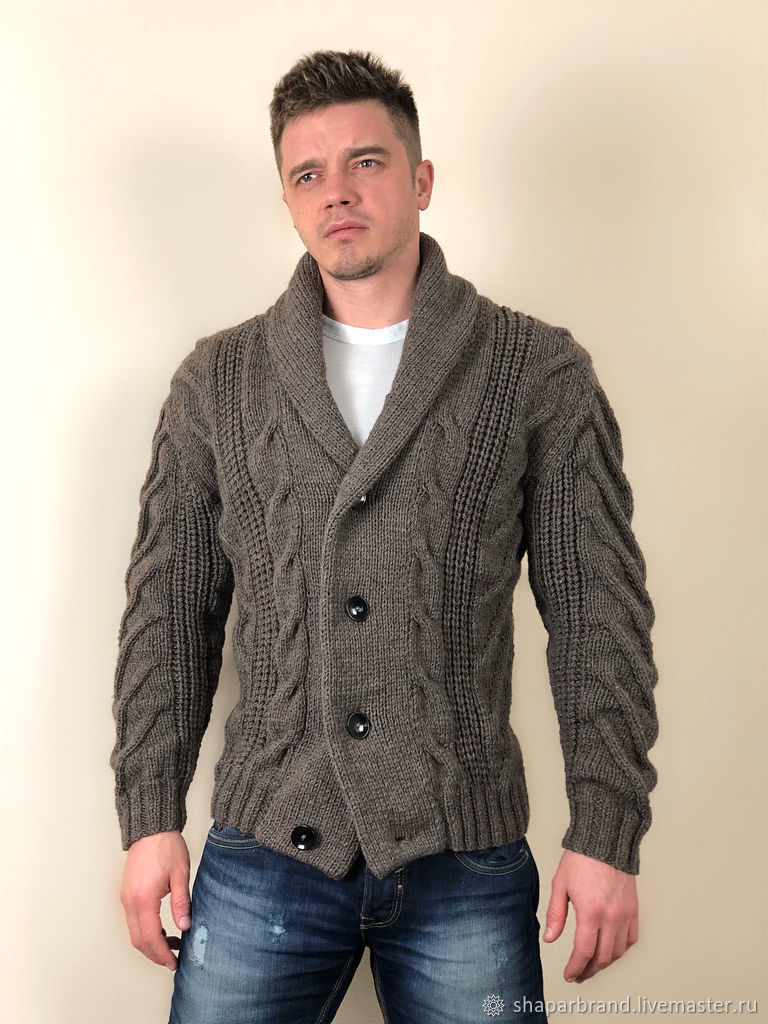 Кардиган мужской в интернет-магазине Ярмарка Мастеров по цене 14000 ...