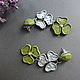 Order Clover Stud Earrings made of polymer clay. decorum11. Livemaster. . Stud earrings Фото №3