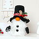 Заказать Новогодний Гном Снеговик. Cute Gnome. Ярмарка Мастеров. . Снеговики Фото №3
