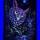 Tapestry art UV "Midnight Owl" Psychedelic poster. Carpets. anahart. Online shopping on My Livemaster.  Фото №2